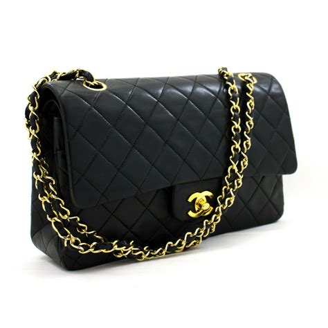 chanel lambskin double flap bag|Chanel lambskin classic flap bag.